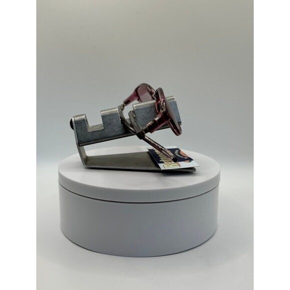 Vintage Y2K Sunglasses | NOS | Narrow Monochrome Style | Pink Lens/Frame - Picture 7 of 8